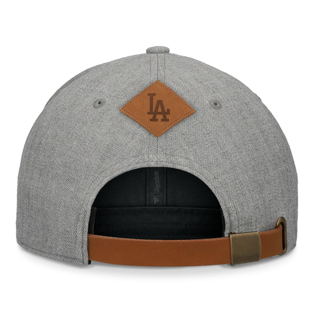 Los Angeles Dodgers Fanatics Elements A-Frame Structured Adjustable Hat - Heather Gray - Fanatics Lifestyle