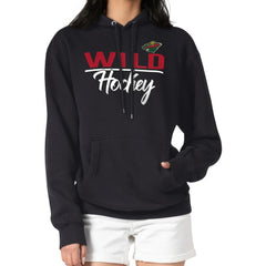 Minnesota Wild G-III 4Her by Carl Banks Women's Team Sport Tri-Blend Fleece Hoodie - Black - NHL 200497122