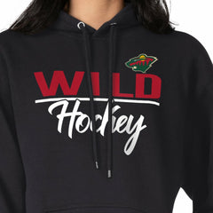 Minnesota Wild G-III 4Her by Carl Banks Women's Team Sport Tri-Blend Fleece Hoodie - Black - NHL 200497122