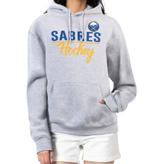 Buffalo Sabres G-III 4Her by Carl Banks Women's Team Sport Tri-Blend Fleece Hoodie - Heather Gray - NHL 200497133