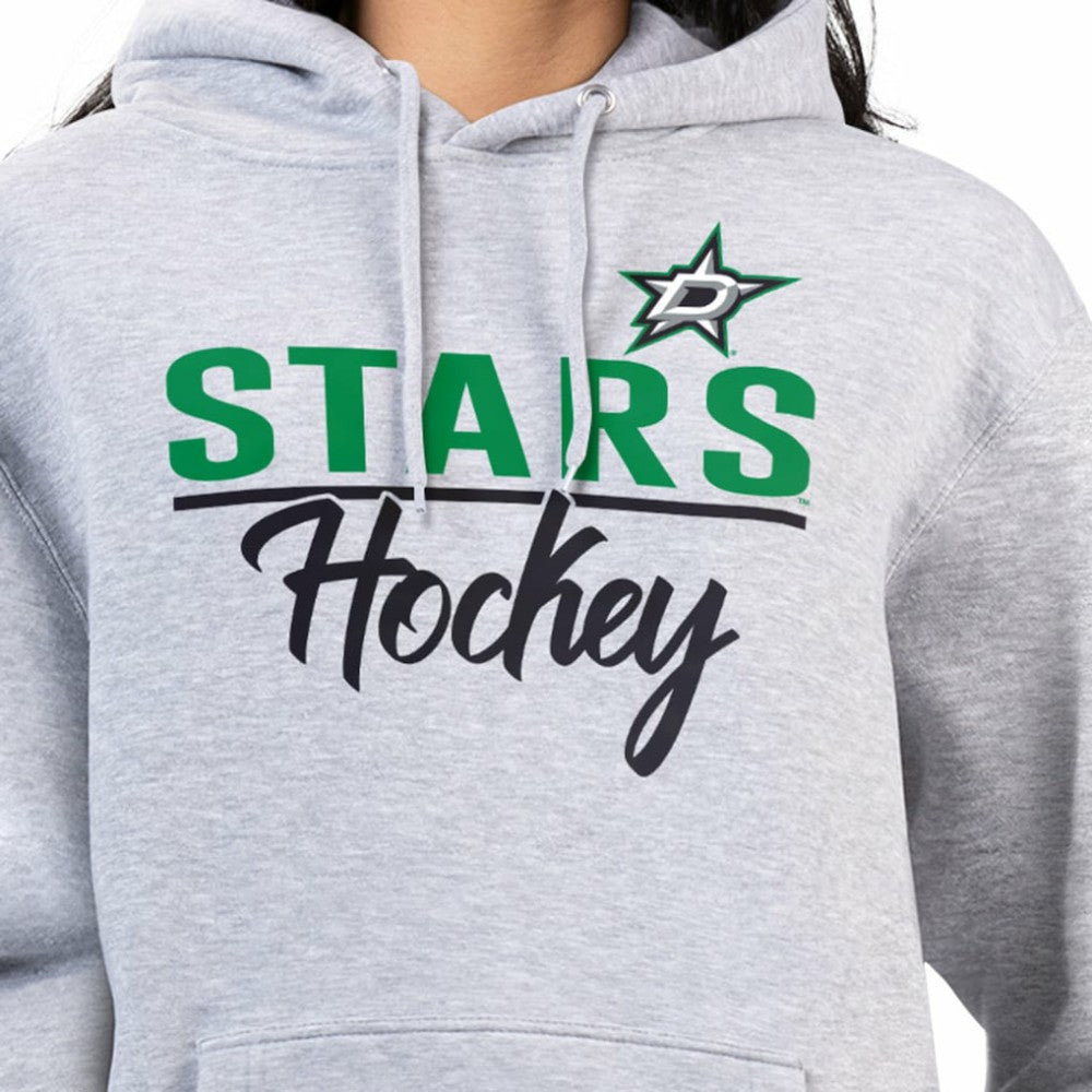 Dallas Stars G-III 4Her by Carl Banks Women's Team Sport Tri-Blend Fleece Hoodie - Heather Gray - NHL 200497139