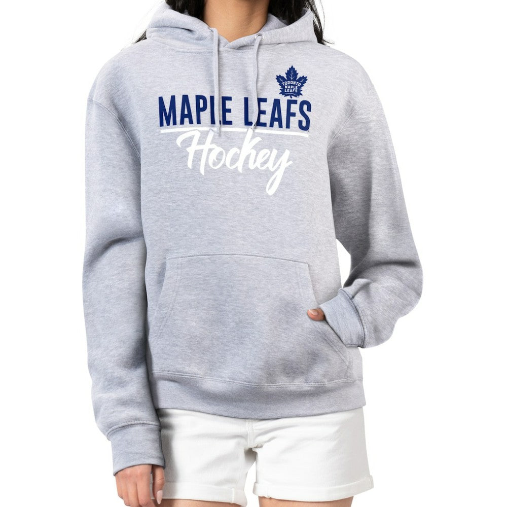 Toronto Maple Leafs G-III 4Her by Carl Banks Women's Team Sport Tri-Blend Fleece Hoodie - Heather Gray - NHL 200497158