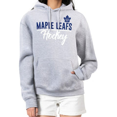 Toronto Maple Leafs G-III 4Her by Carl Banks Women's Team Sport Tri-Blend Fleece Hoodie - Heather Gray - NHL 200497158