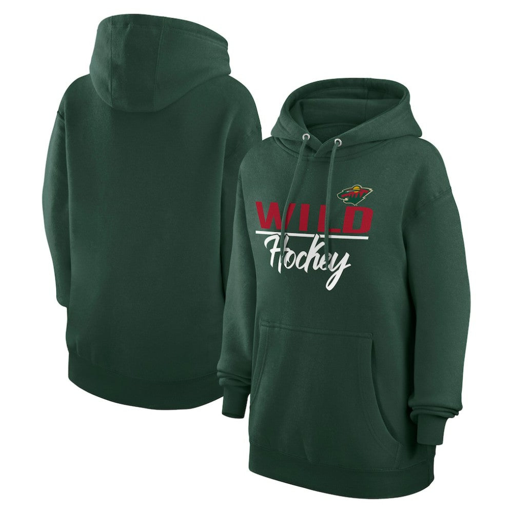 Minnesota Wild G-III 4Her by Carl Banks Women's Team Sport Tri-Blend Fleece Hoodie - Green - NHL 200497164