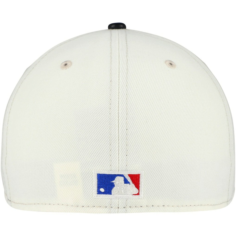 Chicago Bulls Faux Leather Visor Two-Tone 59FIFTY Fitted Hat Cream/Black | New Era discount