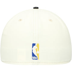 Golden State Warriors Faux Leather Visor Two-Tone 59FIFTY Fitted Hat for sale White/Black | New Era Lifestyle