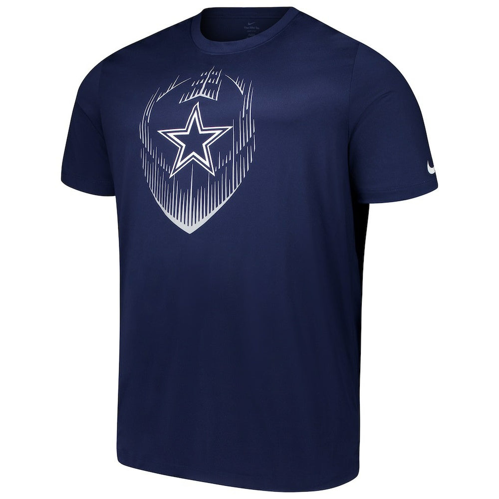 Nike Dallas Cowboys Big & Tall Blitz Legend Icon T-Shirt Navy