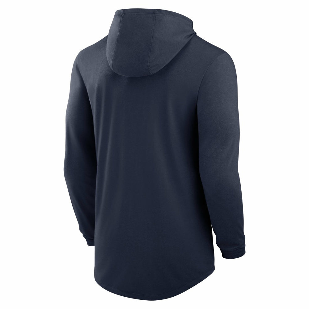 Nike Tennessee Titans Blitz Tri-Blend Dri-FIT Long Sleeve Hoodie T-Shirt Navy