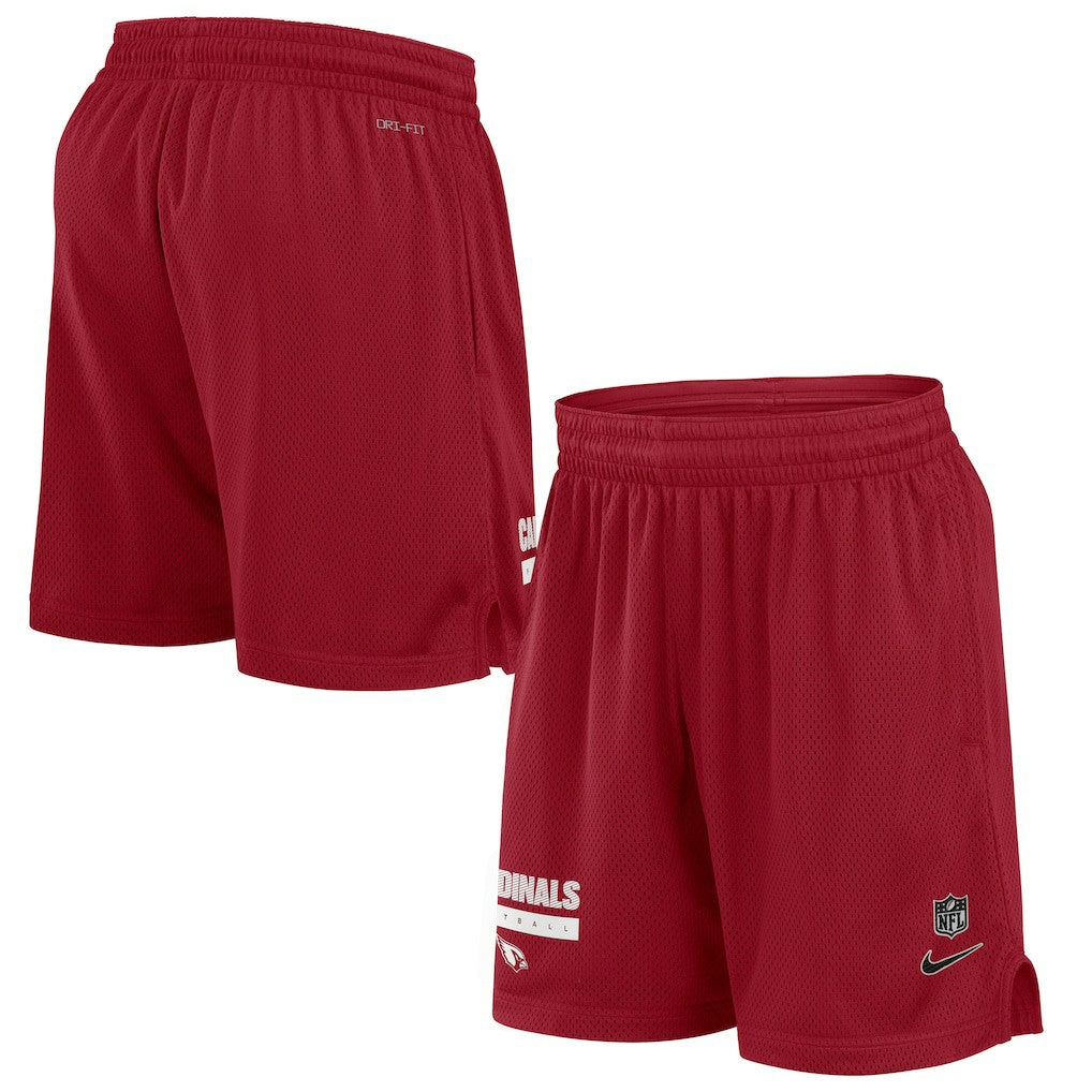 Nike Arizona Cardinals 2024 Sideline Performance Mesh Shorts Cardinal