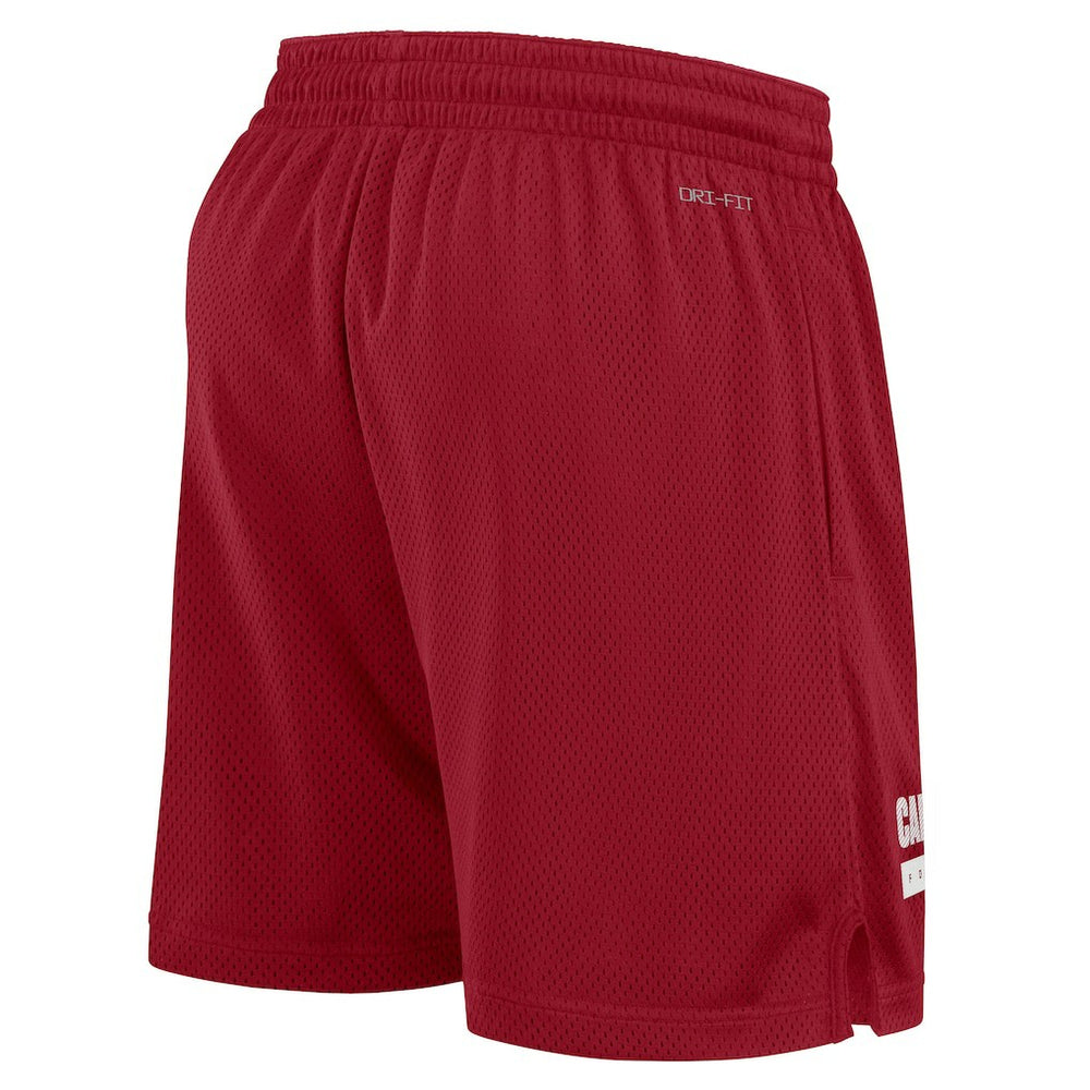 Nike Arizona Cardinals 2024 Sideline Performance Mesh Shorts Cardinal