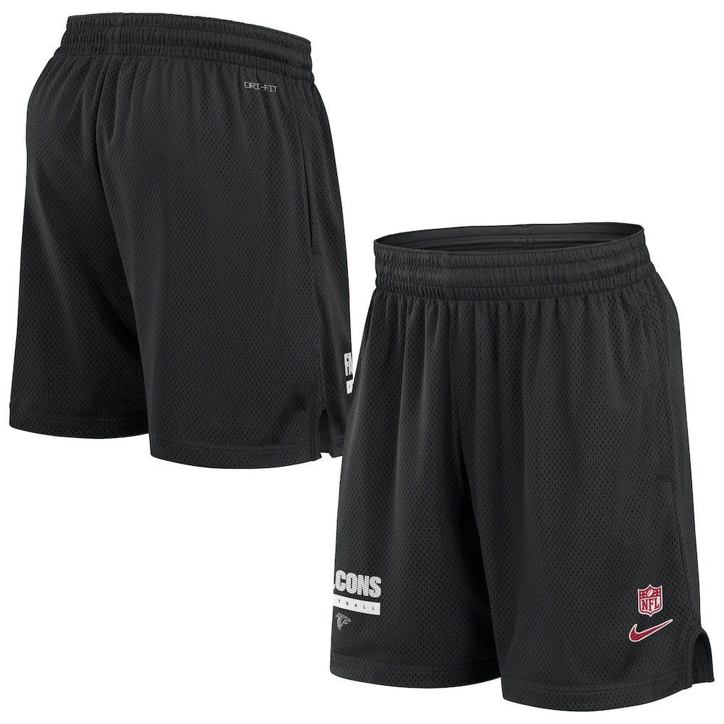 Nike Atlanta Falcons 2024 Sideline Performance Mesh Shorts Black