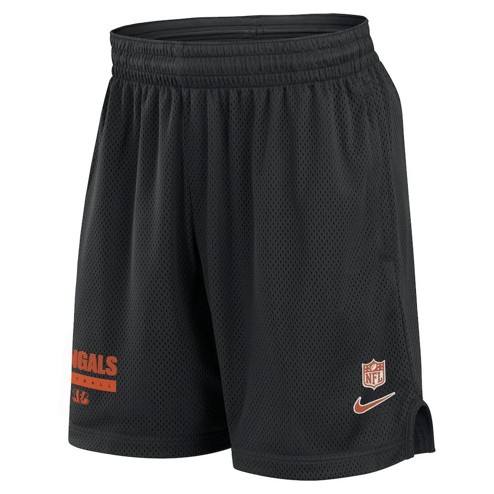Nike Cincinnati Bengals 2024 Sideline Performance Mesh Shorts Black