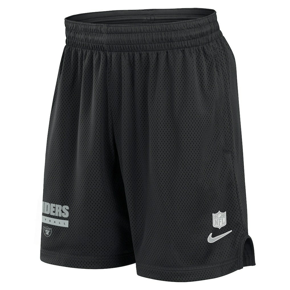 Nike Las Vegas Raiders 2024 Sideline Performance Mesh Shorts Black