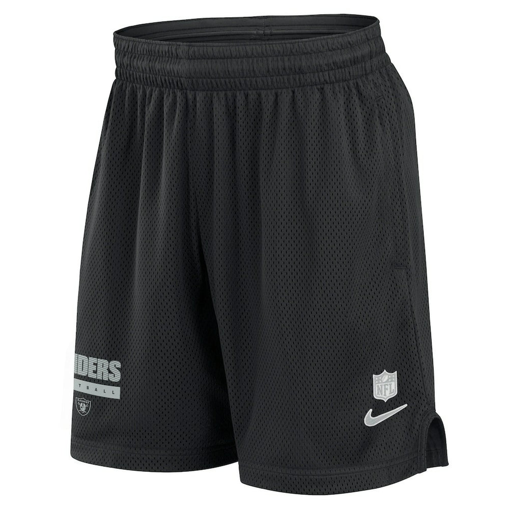 Nike Las Vegas Raiders 2024 Sideline Performance Mesh Shorts Black