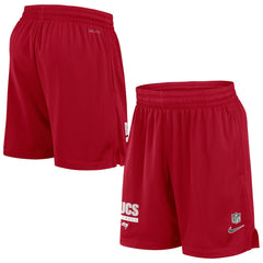 Nike Tampa Bay Buccaneers 2024 Sideline Performance Mesh Shorts Red