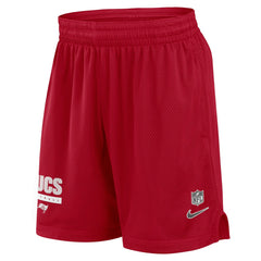 Nike Tampa Bay Buccaneers 2024 Sideline Performance Mesh Shorts Red