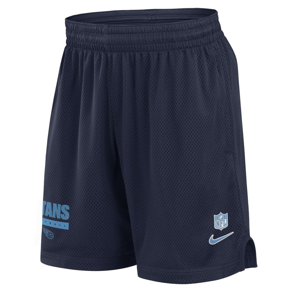 Nike Tennessee Titans 2024 Sideline Performance Mesh Shorts Navy