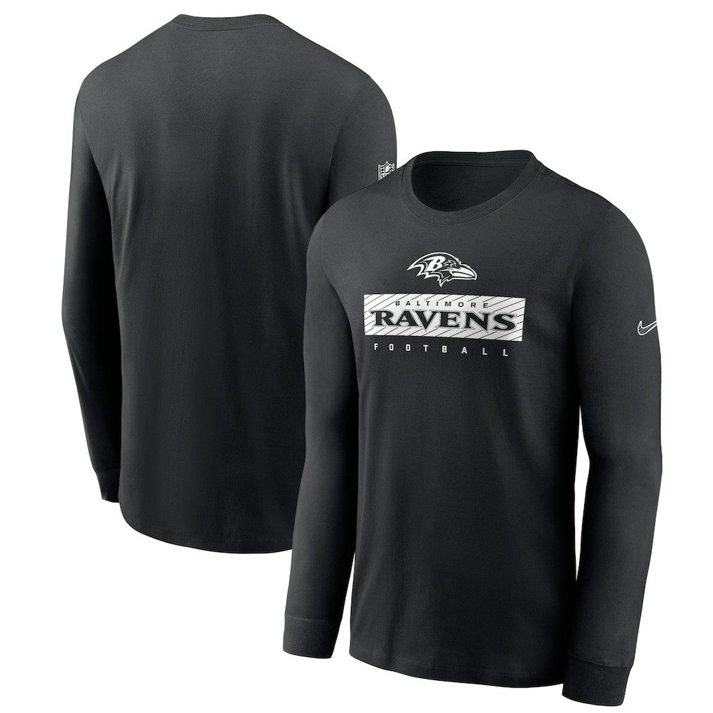 Nike Baltimore Ravens Sideline Dri-FIT Long Sleeve T-Shirt Black