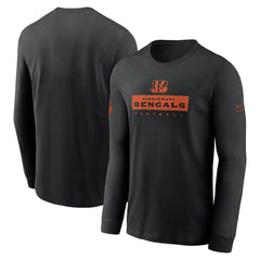 Nike Cincinnati Bengals Sideline Dri-FIT Long Sleeve T-Shirt Black
