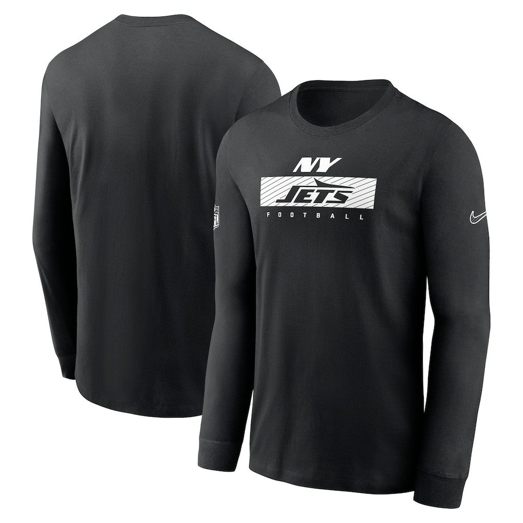Nike New York Jets Sideline Dri-FIT Long Sleeve T-Shirt Black