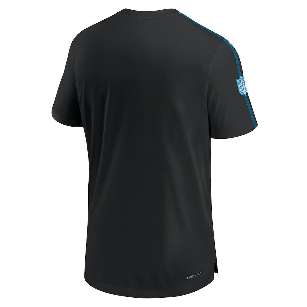 Nike Carolina Panthers 2024 Sideline Coach UV Performance T-Shirt Black