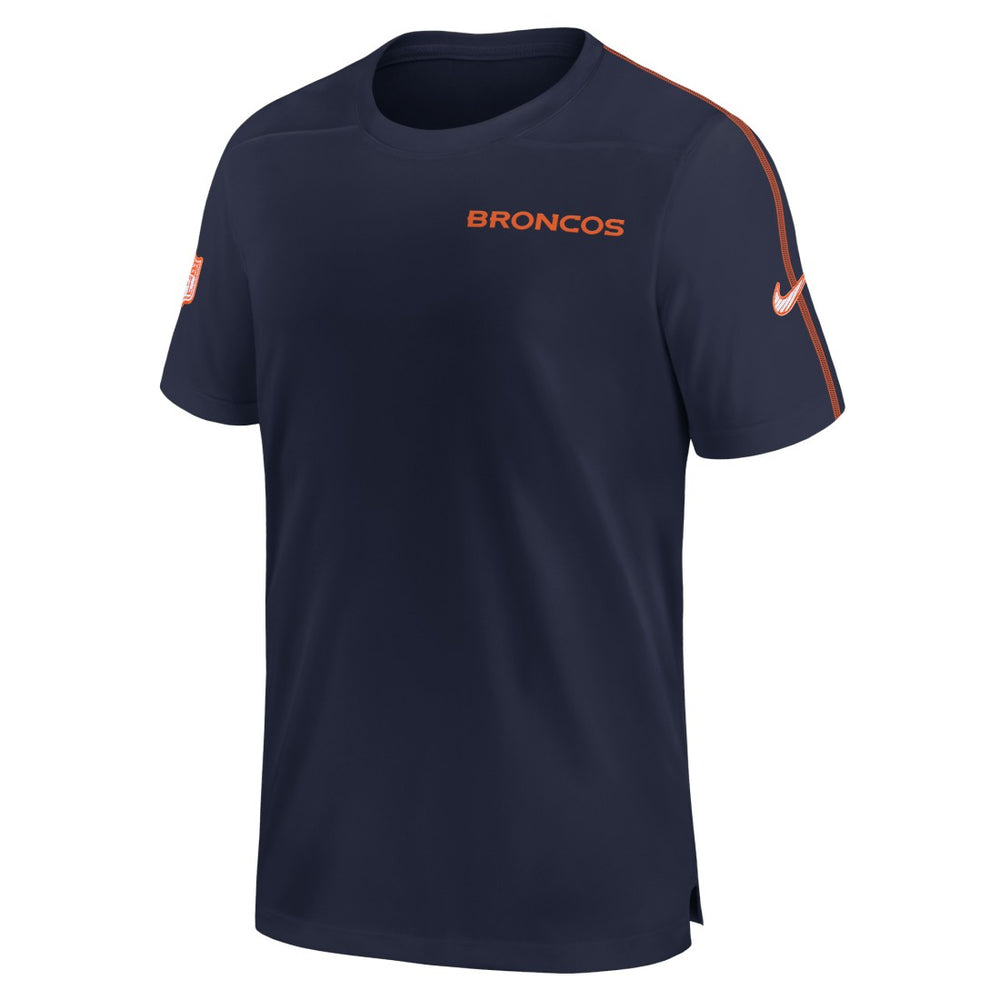 Nike Denver Broncos 2024 Sideline Coach UV Performance T-Shirt Navy