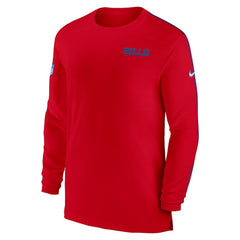 Nike Buffalo Bills Sideline Coach UV Performance Long Sleeve T-Shirt Red