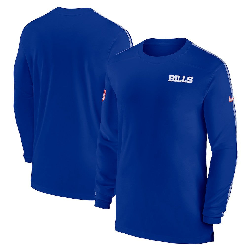 Nike Buffalo Bills Sideline Coach UV Performance Long Sleeve T-Shirt Royal