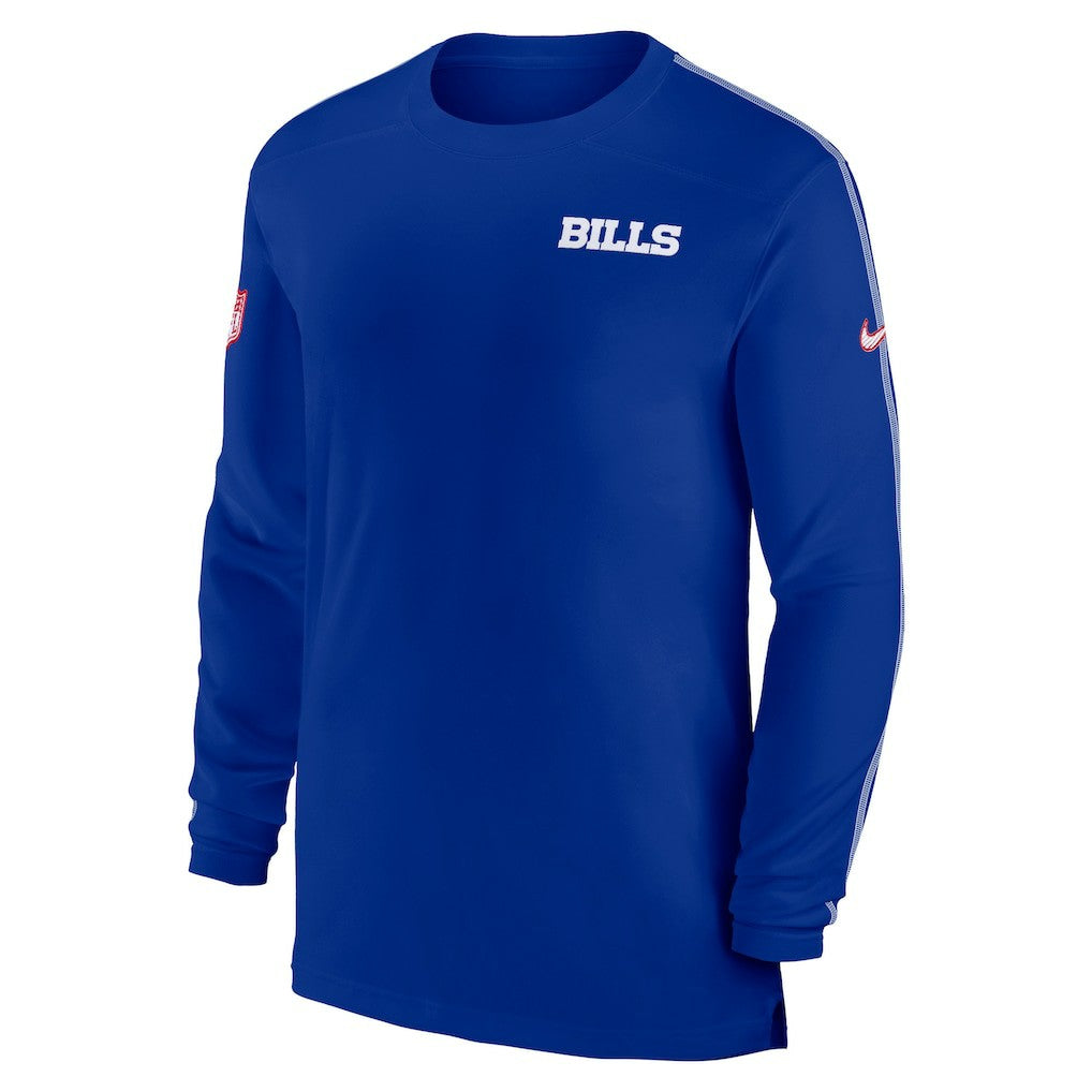 Nike Buffalo Bills Sideline Coach UV Performance Long Sleeve T-Shirt Royal