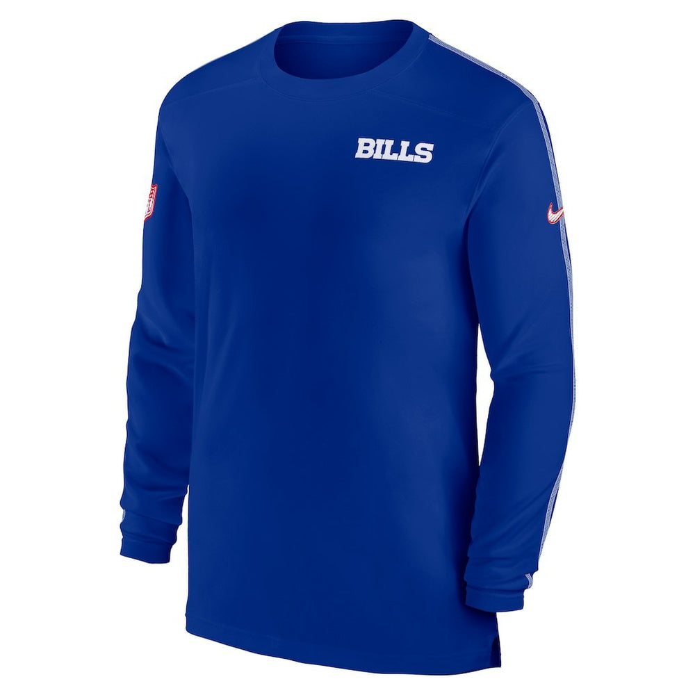 Nike Buffalo Bills Sideline Coach UV Performance Long Sleeve T-Shirt Royal