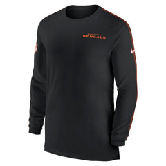 Nike Cincinnati Bengals Sideline Coach UV Performance Long Sleeve T-Shirt Black