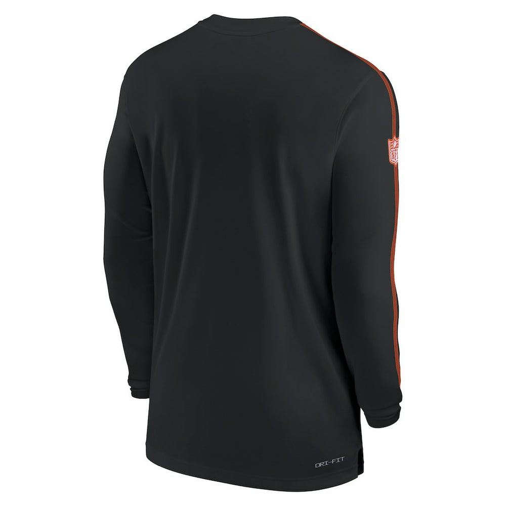 Nike Cincinnati Bengals Sideline Coach UV Performance Long Sleeve T-Shirt Black