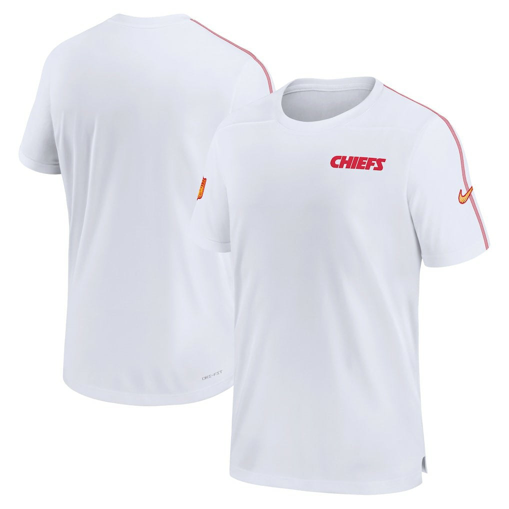 Nike Kansas City Chiefs 2024 Sideline Coach UV Performance T-Shirt White