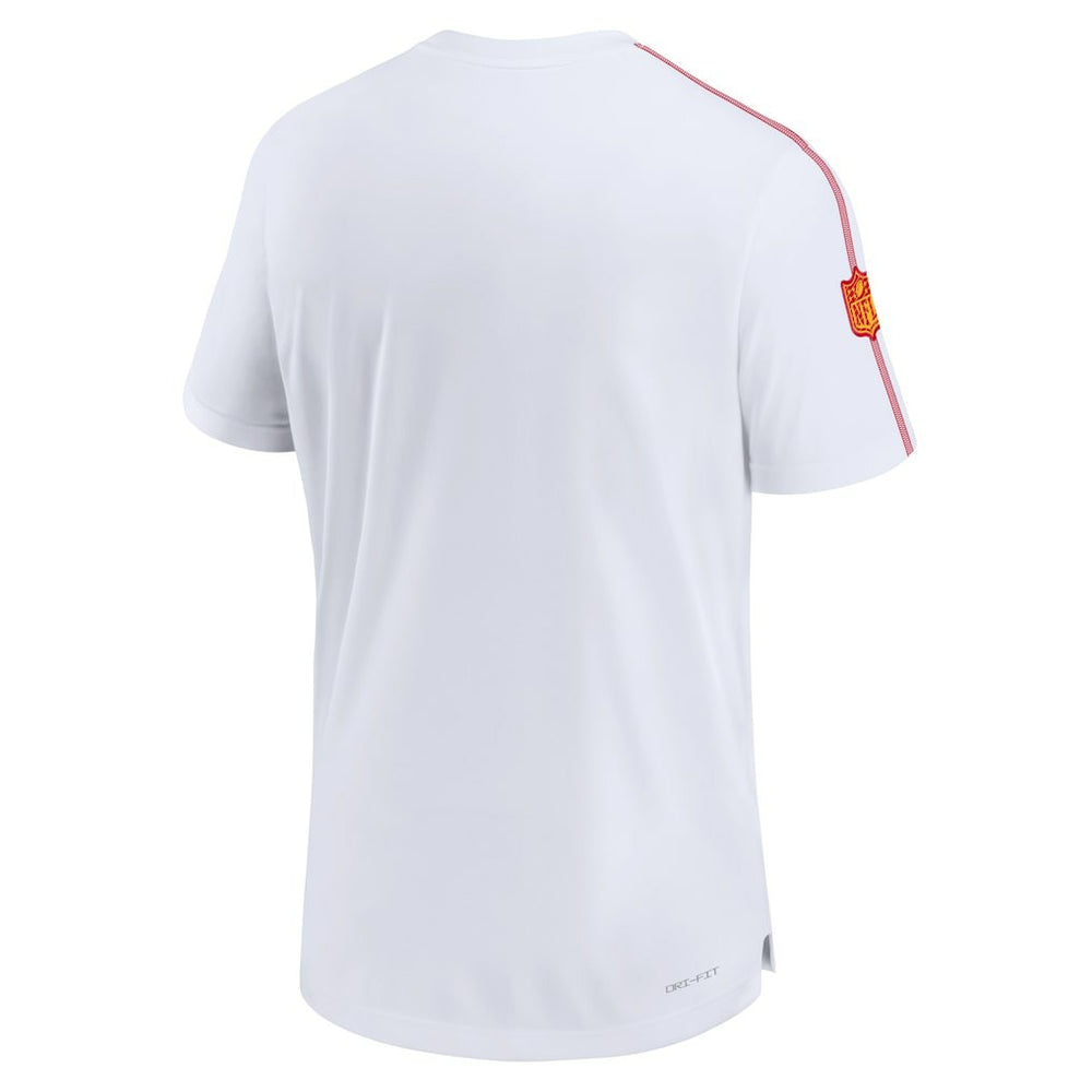 Nike Kansas City Chiefs 2024 Sideline Coach UV Performance T-Shirt White