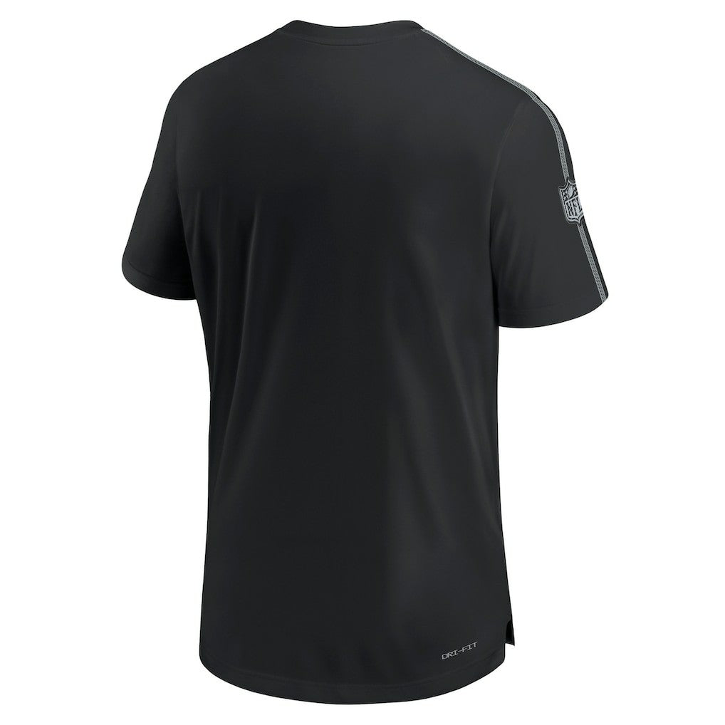 Nike Las Vegas Raiders 2024 Sideline Coach UV Performance T-Shirt Black