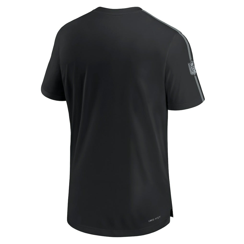 Nike Las Vegas Raiders 2024 Sideline Coach UV Performance T-Shirt Black
