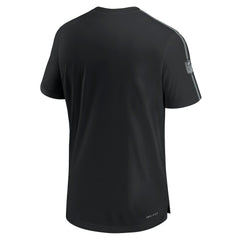 Nike Las Vegas Raiders 2024 Sideline Coach UV Performance T-Shirt Black