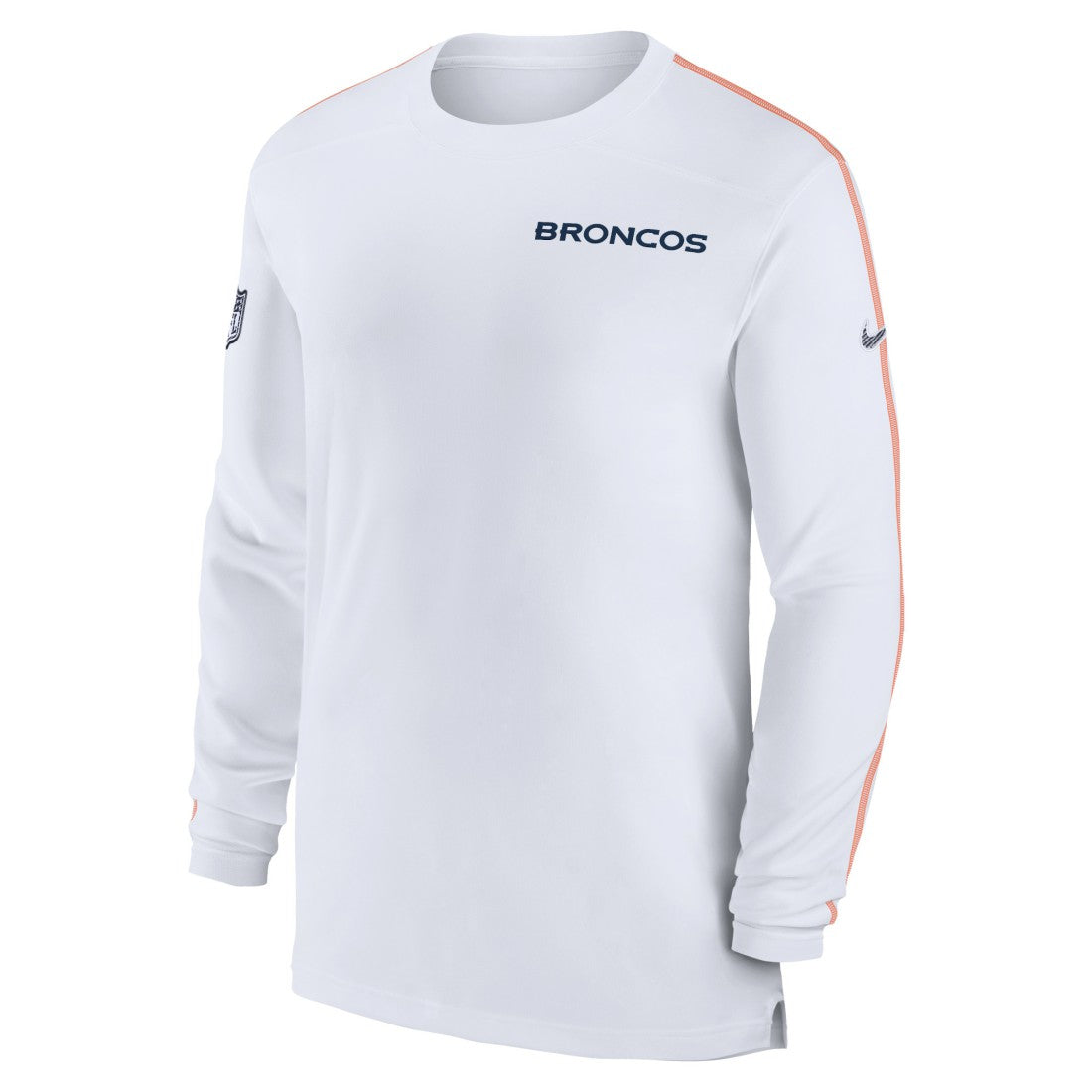 Nike Denver Broncos Sideline Coach UV Performance Long Sleeve T-Shirt White