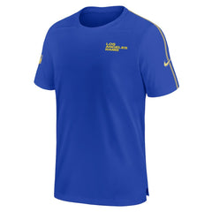 Nike Los Angeles Rams 2024 Sideline Coach UV Performance T-Shirt Royal