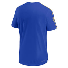 Nike Los Angeles Rams 2024 Sideline Coach UV Performance T-Shirt Royal