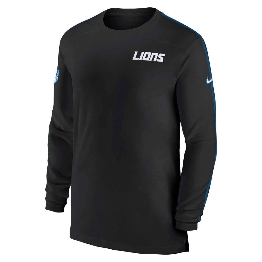 Nike Detroit Lions Sideline Coach UV Performance Long Sleeve T-Shirt Black