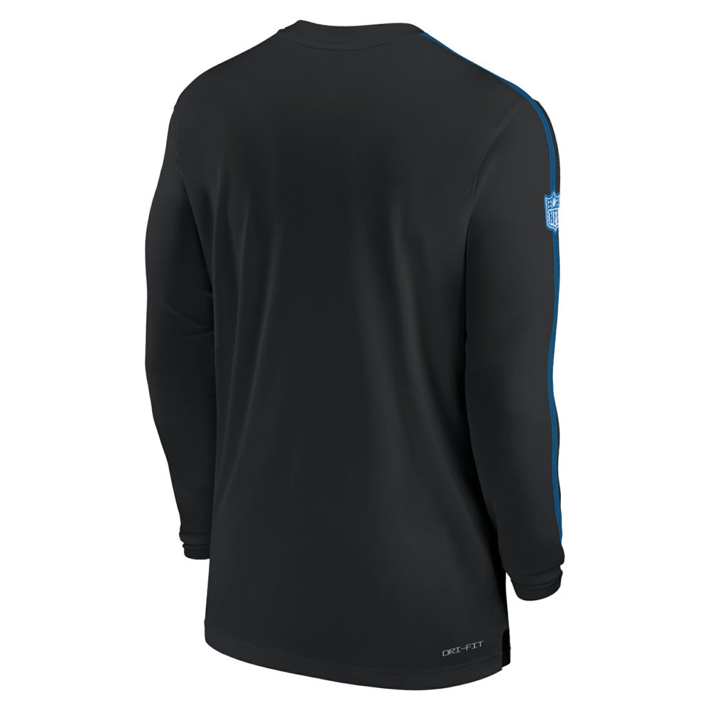 Nike Detroit Lions Sideline Coach UV Performance Long Sleeve T-Shirt Black