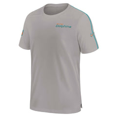 Nike Miami Dolphins 2024 Sideline Coach UV Performance T-Shirt Gray