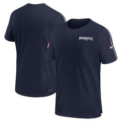 Nike New England Patriots 2024 Sideline Coach UV Performance T-Shirt Navy