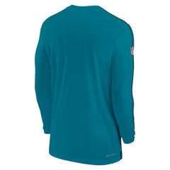 Nike Jacksonville Jaguars Sideline Coach UV Performance Long Sleeve T-Shirt Teal