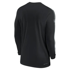 Nike Las Vegas Raiders Sideline Coach UV Performance Long Sleeve T-Shirt Black