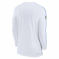 Nike Los Angeles Chargers Sideline Coach UV Performance Long Sleeve T-Shirt White