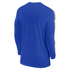 Nike Los Angeles Rams Sideline Coach UV Performance Long Sleeve T-Shirt Royal