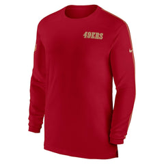 Nike San Francisco 49ers Sideline Coach UV Performance Long Sleeve T-Shirt Scarlet