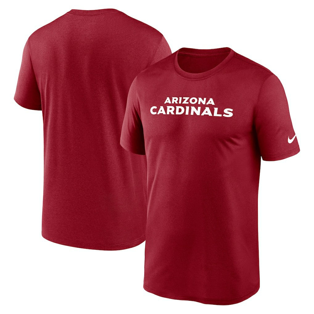 Nike Arizona Cardinals Primetime Legend Wordmark Performance T-Shirt Cardinal